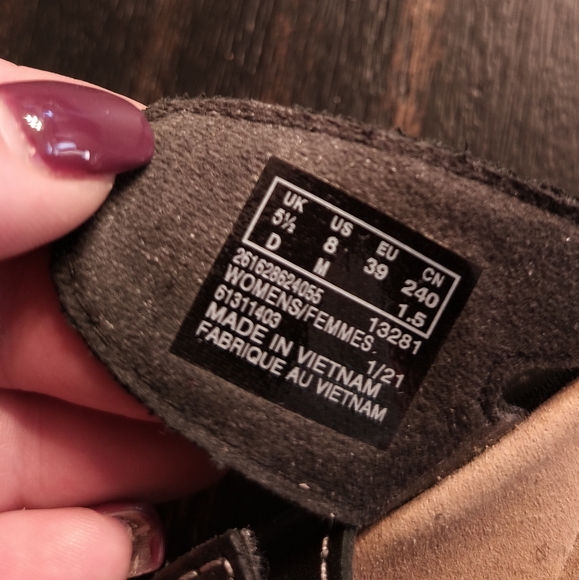 Clark's Collection Leather Cut out Velcro Strap Sandals Black Size 8M - Picture 12 of 16